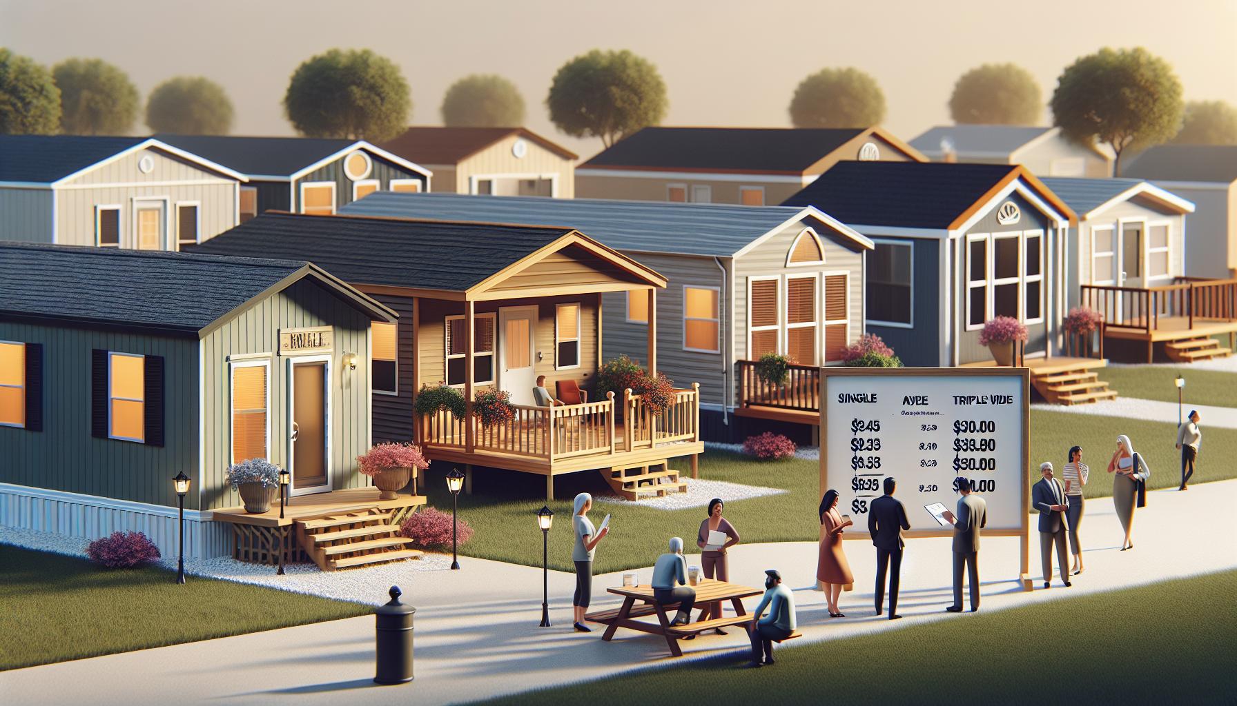 Average Costs of Different Mobile Home Types