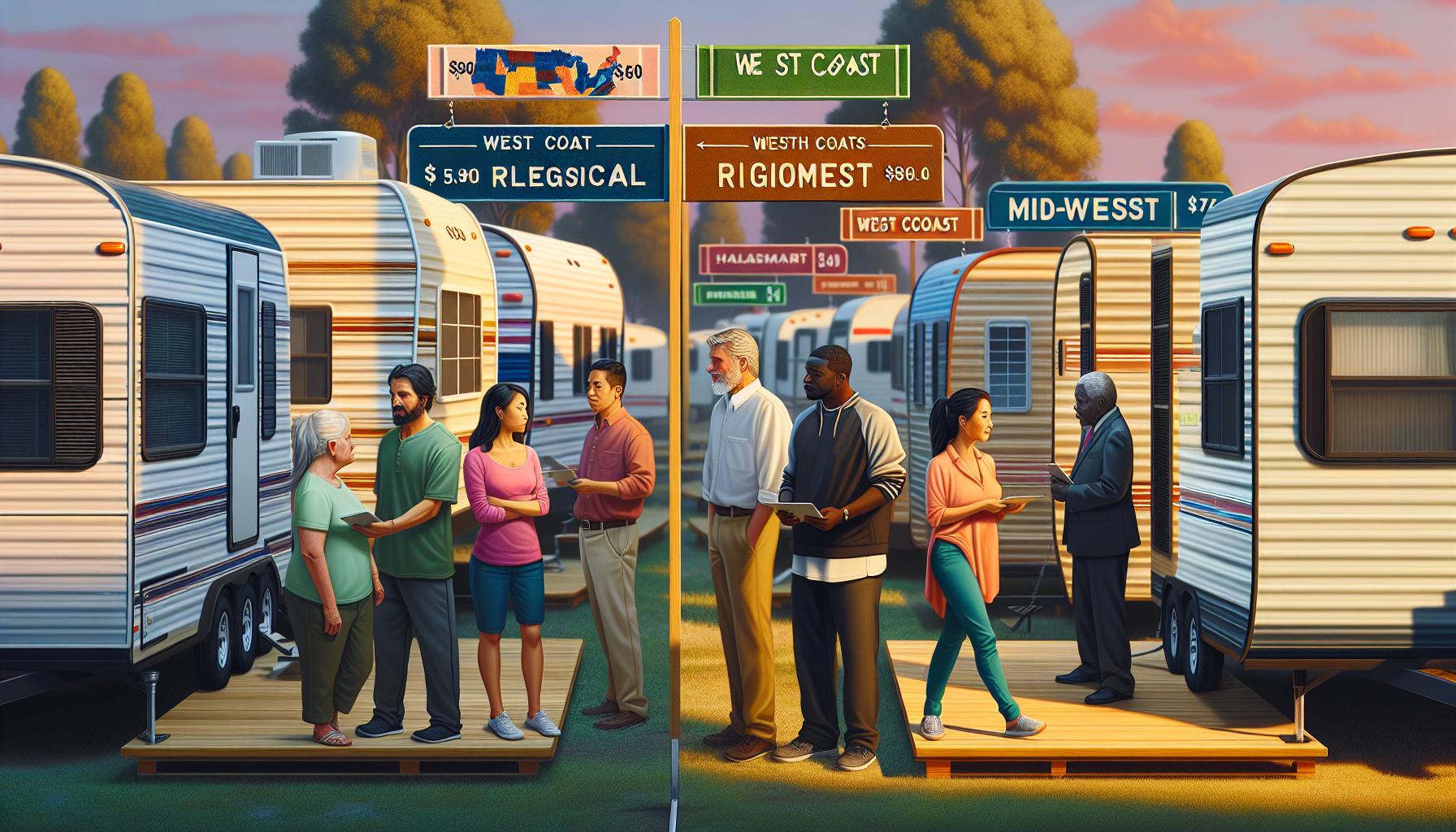 How Much Does a Used Trailer Home Cost: Market Values 2 Regional Price Variations in the Used Trailer Home Market