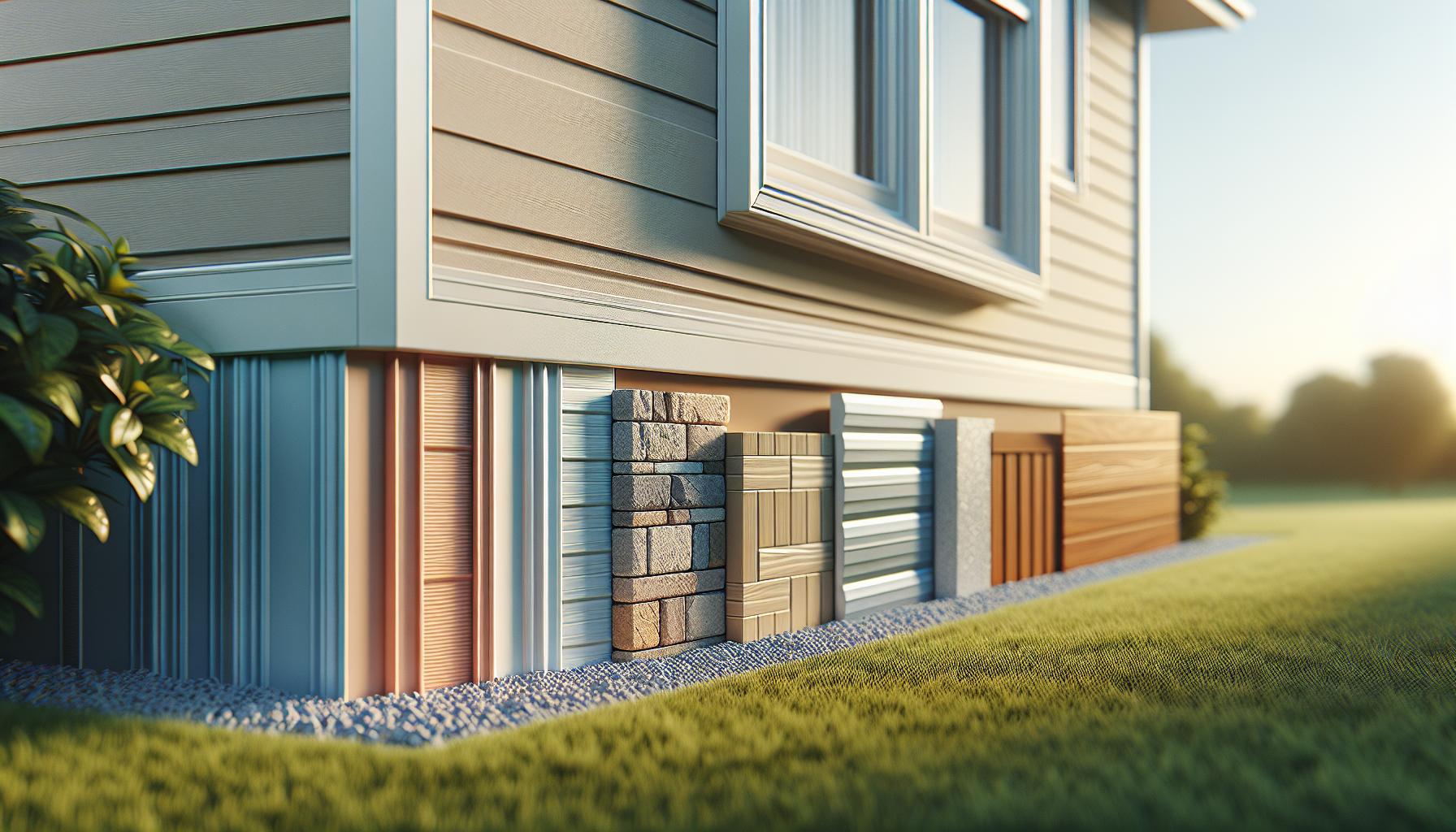 Types of Mobile Home Skirting Materials