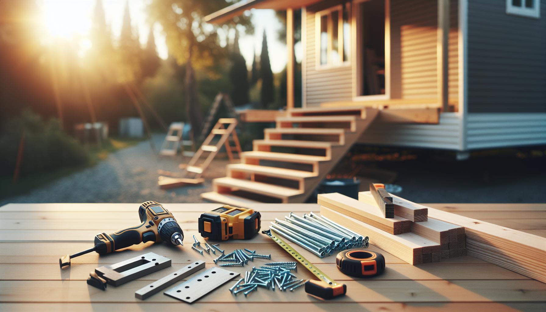 Materials Needed for Mobile Home Steps Construction