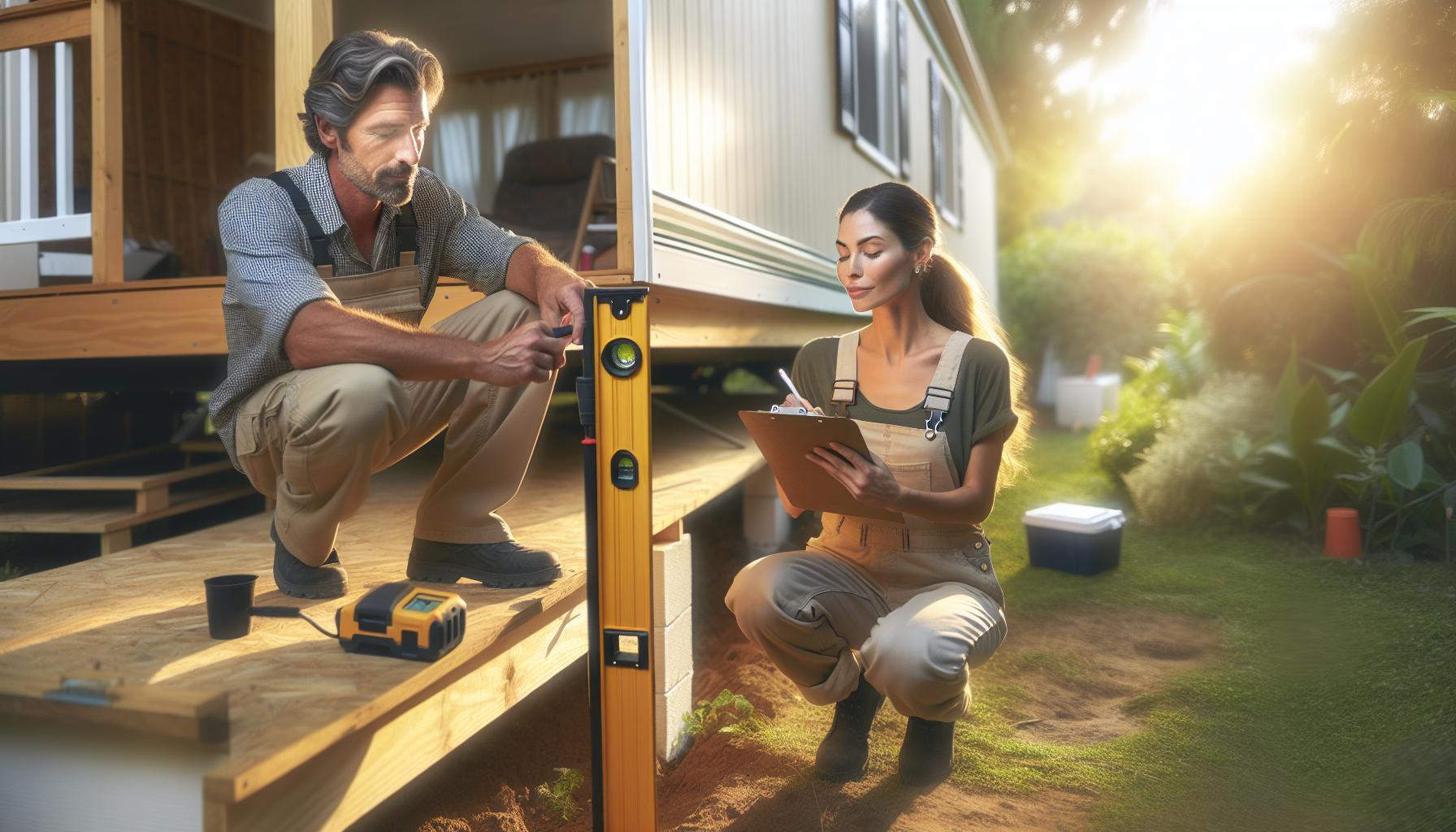 How to Relevel a Mobile Home Trailer: DIY Solution 1 How to Determine if Your Mobile Home Needs Releveling